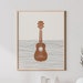 Ukelele Art - Ukelele Player Gift - Boho Music Poster, Ukelele Print, Gift for Ukelele Player