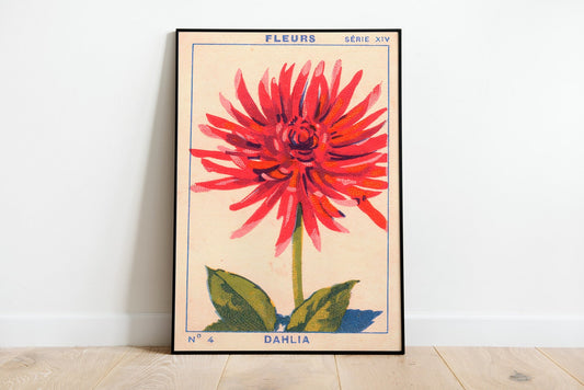 Fleurs Vintage Print, Floral Poster, Botanical Print, Large Wall Art, Home Decor Botanical Print, Science Poster TNF - Living Room