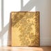 Leaf Shadow Wall Art | Sunlit Botanical Print, Neutral Nature Minimalist Decor, Rolled Poster