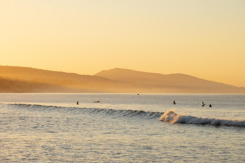California Surf Print – Ocean Wave Photography, Coastal Wall Art