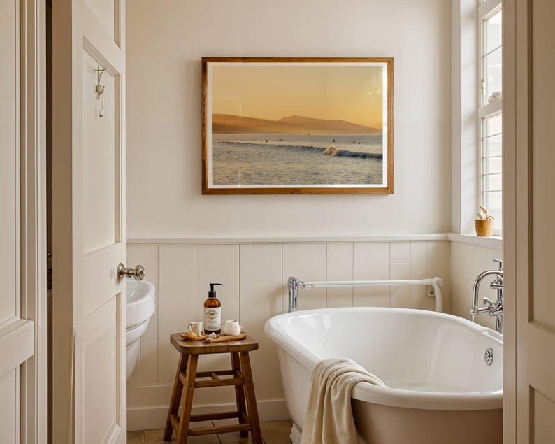 California Surf Print – Ocean Wave Photography, Coastal Wall Art